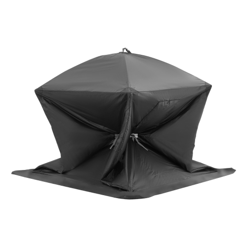 VEVOR 60"x60" Portable Ice Shelter, 1-2 Person Pop-Up Ice Fishing Tent, 24 Square Feet Fishable Area, Ice Shanty for Winter Fishing, Waterproof