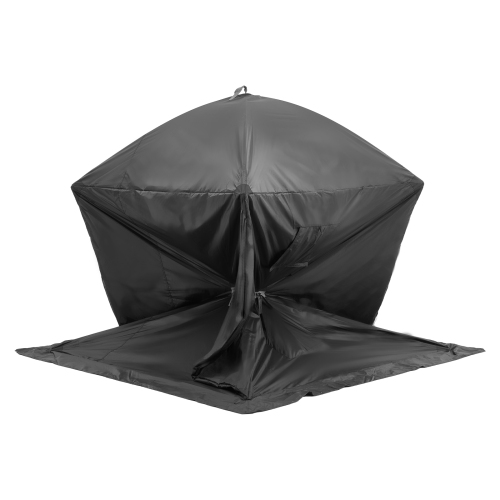 VEVOR 71"x71" Portable Ice Shelter, 3-4 Person Pop-Up Ice Fishing Tent, 35 Square Feet Fishable Area, Ice Shanty for Winter Fishing, Waterproof