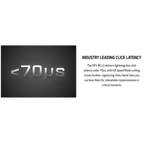 End Game Gear OP1 8K v2 Wired Optical Gaming Mouse - Lightweight 49.5g, 30000 DPI, Black