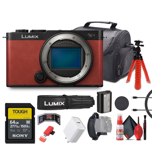 PANASONIC  Lumix S9 Mirrorless Camera (Red) Bundle With Accessories