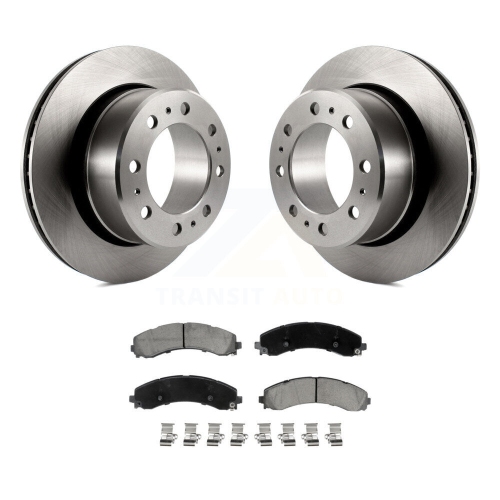 Rear Disc Brake Rotors And Ceramic Pads Kit For 2020-2021 Ram 3500 With Dual Wheels K8C-103821