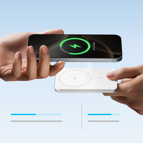 Chargeur portable de 5000 mAh avec MagSafe Nano d'Anker - Blanc