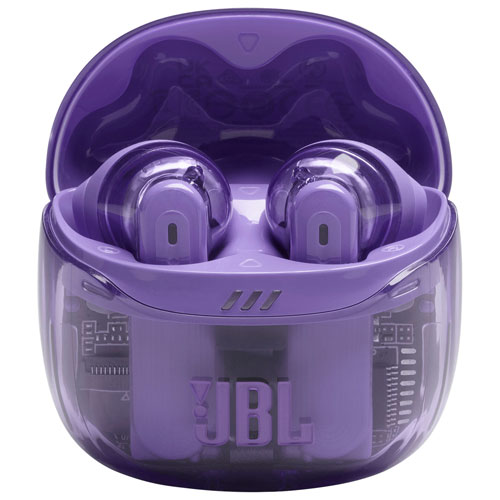 Écouteurs boutons 100 % sans fil à suppression du bruit Tune Flex 2 édition Ghost de JBL - Violet fantôme