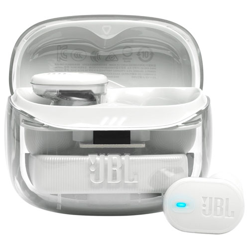 Écouteurs boutons 100 % sans fil à suppression du bruit Tune Buds 2 édition Ghost de JBL - Blanc fantôme