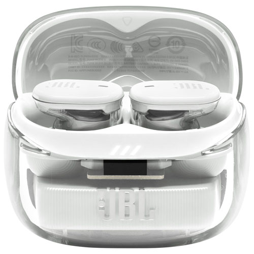 Écouteurs boutons 100 % sans fil à suppression du bruit Tune Buds 2 édition Ghost de JBL - Blanc fantôme