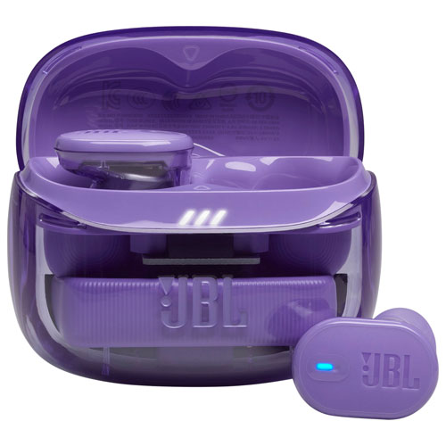 JBL Tune Buds 2 Ghost Edition In-Ear Noise Cancelling True Wireless Earbuds - Ghost Purple