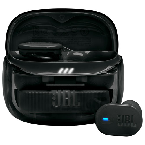 Écouteurs boutons 100 % sans fil à suppression du bruit Tune Buds 2 édition Ghost de JBL - Noir fantôme