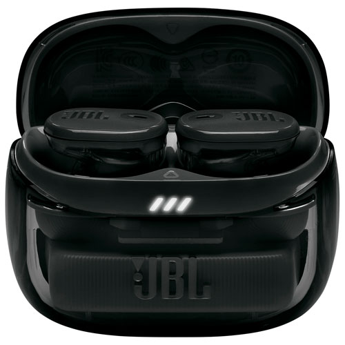 Écouteurs boutons 100 % sans fil à suppression du bruit Tune Buds 2 édition Ghost de JBL - Noir fantôme