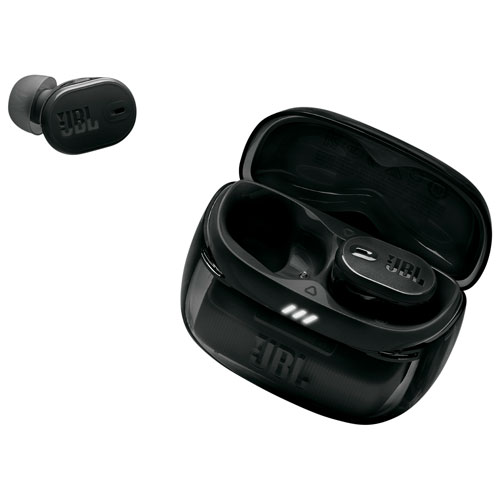 Écouteurs boutons 100 % sans fil à suppression du bruit Tune Buds 2 édition Ghost de JBL - Noir fantôme