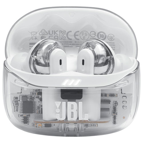 JBL Tune Beam 2 Ghost Edition In-Ear Noise Cancelling True Wireless Earbuds - Ghost White