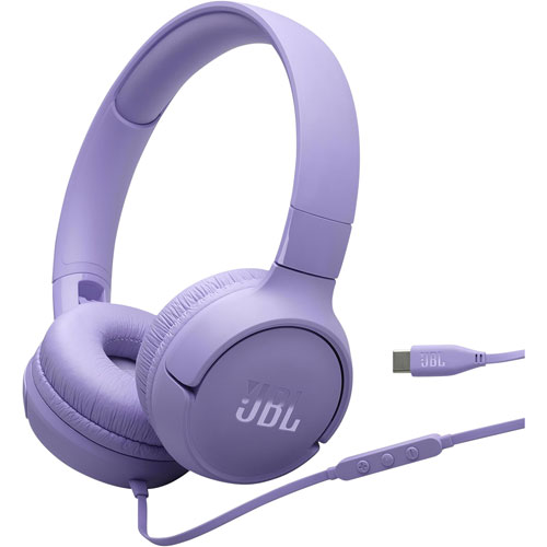 Casque d'écoute à connecteur USB-C Tune 520C de JBL - Violet