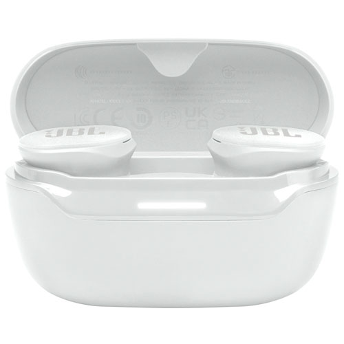 Écouteurs boutons 100 % sans fil à suppression du bruit Endurance Race 2 de JBL - Blanc
