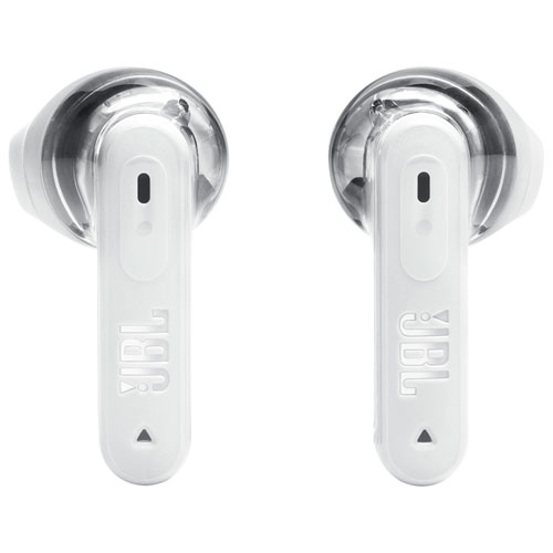 Écouteurs boutons 100 % sans fil à suppression du bruit Tune Flex 2 édition Ghost de JBL - Blanc fantôme
