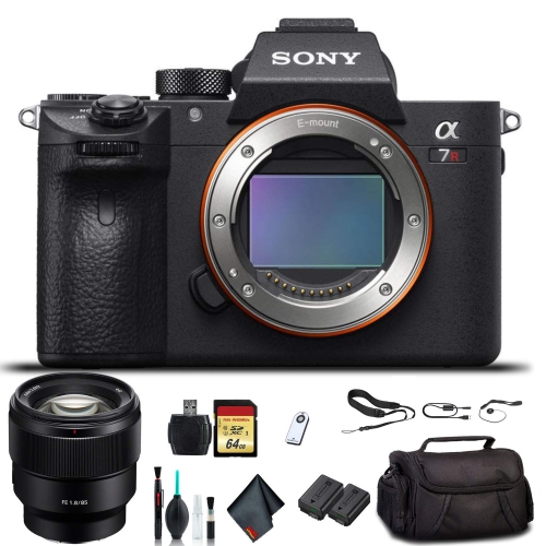 SONY  - Alpha A7R Iii Mirrorless Camera Ilce7Rm3/b With Fe 24-70MM Lens, Soft Bag, Additional Battery, 64GB Memory Card, And More