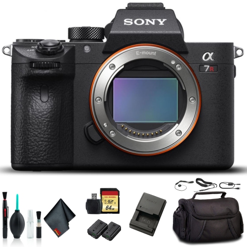 Open Box - Sony Alpha a7R III Mirrorless Camera ILCE7RM3/B with Soft Bag, 64GB Memory Card, Card Reader, and More