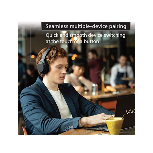 Open Box - Sony WH-1000XM4 Wireless Industry Leading Noise Canceling Overhead Headphones with Mic for Phone-Call and Alexa Voice Control, Black