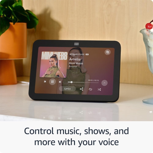Écran intelligent Echo Show 8 de 8 po avec Alexa - Anthracite + trousse de nettoyage d'écran
