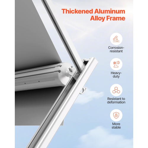 VEVOR 18' Manual RV Awning Complete Kit, Retractable Awning with Aluminum Alloy Frame, Outdoor Trailer Awning, Fit for Most RVs(Blue Fade)