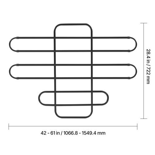 VEVOR Dog Car Barrier, Adjustable Universal-Fit Vehicle Pet Barrier for Cars, Trucks, SUVs, Moves with Your Vehicle, Tilt Slide Recline, Easy Install