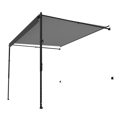 VEVOR  16' Manual Rv Awning Complete Kit, Retractable Awning With Aluminum Alloy Frame, Outdoor Trailer Awning, Fit for Most Rvs(Black Fade)