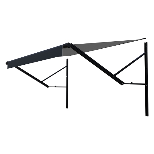 VEVOR 10' Motorized RV Awning Complete Kit, Retractable Awning with Aluminum Alloy Frame, Outdoor Trailer Awning, Fit for Most RVs(Black Fade)