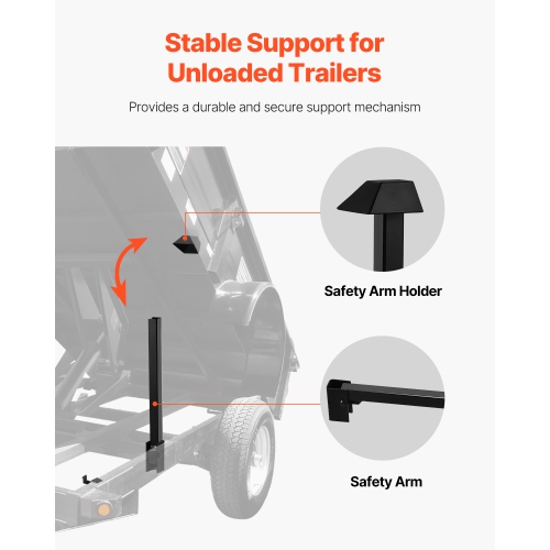 VEVOR 22,000 lb/10 T Hydraulic Dump Lift Kit, Dump Trailer Hydraulic Scissor Hoist Kit Standard Kit, Hydraulic Dump Bed Kit with 12V Hydraulic Pump
