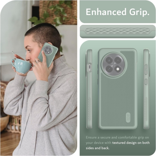 TUDIA MergeGrip OnePlus 13R Case 5G 2025 Military Grade Cover - Green Lily