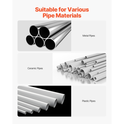 VEVOR 28" Heavy-Duty Pipe Chain Vise, 1/4" - 6" Pipe Capacity, Rugged Chain & Cast Iron Base, Industrial-Grade Pipe Clamping for Plumbing, Automotive