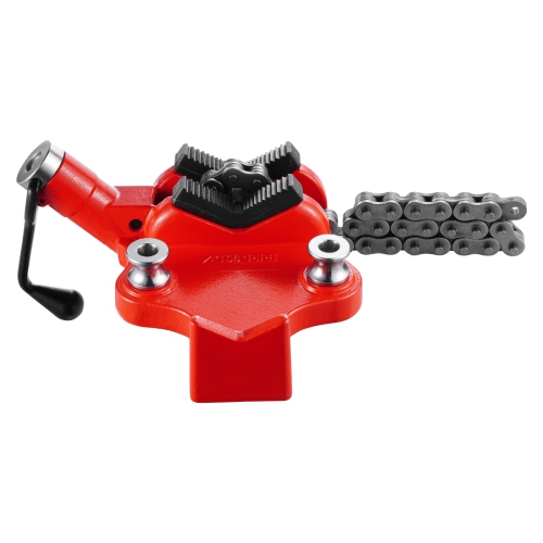 VEVOR 28" Heavy-Duty Pipe Chain Vise, 1/4" - 6" Pipe Capacity, Rugged Chain & Cast Iron Base, Industrial-Grade Pipe Clamping for Plumbing, Automotive