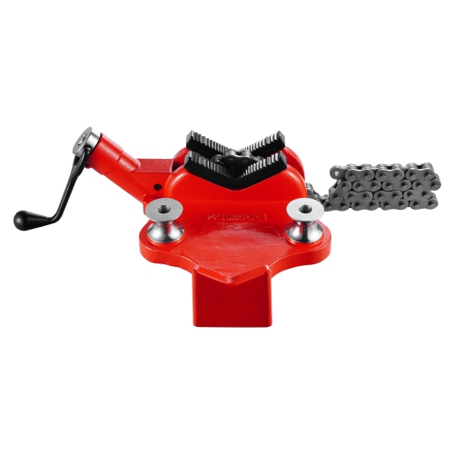 VEVOR 34.6" Heavy-Duty Pipe Chain Vise, 1/2" - 8" Pipe Capacity, Rugged Chain & Cast Iron Base, Industrial-Grade Pipe Clamping for Plumbing,