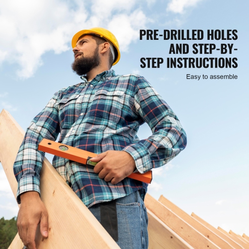 VEVOR Outdoor Wooden Playhouse, Modern Cedar Playhouse for Age 2-8 Years Kids, Games Cottage, Cedar Playhouse with Slide, Ladder, Climbing Wall,