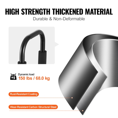 VEVOR 1 Pair J-Bar of Kayak Roof Rack, Soft Roof Rack Quick Folding, Top Mount Tie Down, Carrier for kayak, Surf Board, Canoe, SUP, Ski Board, Mount