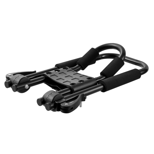 VEVOR 1 Pair J-Bar of Kayak Roof Rack, Soft Roof Rack Quick Folding, Top Mount Tie Down, Carrier for kayak, Surf Board, Canoe, SUP, Ski Board, Mount