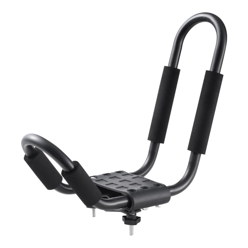 VEVOR 1 Pair J-Bar of Kayak Roof Rack, Soft Roof Rack, Top Mount Tie Down, Carrier for kayak, Surf Board, Canoe, SUP, Ski Board, Mount on Car, SUV,