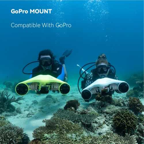 HYPER GOGO Underwater Scooter, Sea Scooter Dual Motors with Dual * 126wh Batteries for Kids/Adults, Water Scooter 40M Waterproof for Scuba Diving