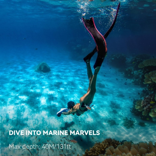 HYPER GOGO Underwater Scooter, Sea Scooter Dual Motors with Dual * 126wh Batteries for Kids/Adults, Water Scooter 40M Waterproof for Scuba Diving