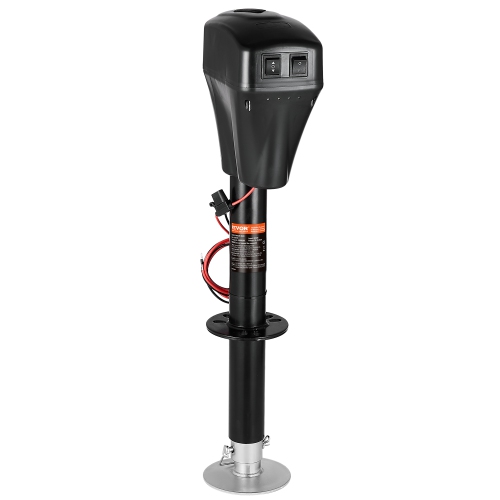 VEVOR 5000 lbs Electric Trailer Jack, Heavy Duty RV Electric Power Tongue Jack with 2 Way Connector, Manual Crank Handle & Weatherproof Jack Cover,