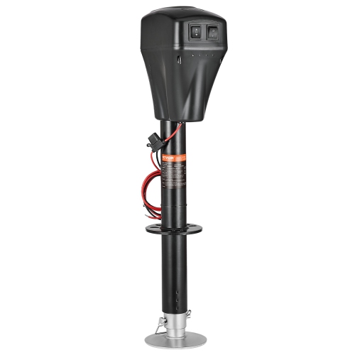 VEVOR 5000 lbs Electric Trailer Jack, Heavy Duty RV Electric Power Tongue Jack with 2 Way Connector, Manual Crank Handle & Weatherproof Jack Cover,