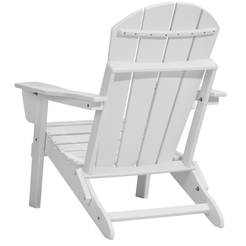 VEVOR Set of 2 Adirondack Chair Plastic, All-Weather Portable Folding Fire Pit Chair, Outdoor Adirondack Patio Chair with Cup Holder, with Relaxing