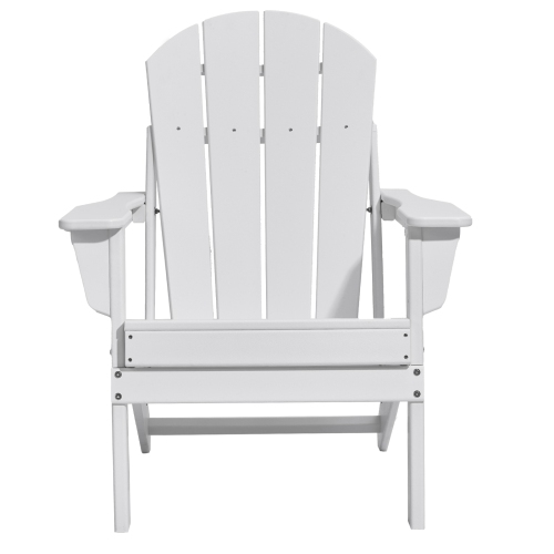 VEVOR Set of 2 Adirondack Chair Plastic, All-Weather Portable Folding Fire Pit Chair, Outdoor Adirondack Patio Chair with Cup Holder, with Relaxing