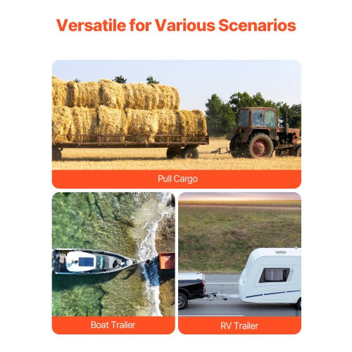 VEVOR 10" Adjustable Trailer Hitch, Drop Hitch Ball Mount, Fit 2.5" Receiver, Heavy Duty Trailer Tow Hitch with 2" & 2-5/16"Balls, 22000 lbs GTW,