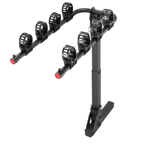VEVOR 150 LBS Capacity Hitch Mount Bike Rack, 4-Bike Carrier Rack, Bike Rack Hitch for 2-inch Receiver, Titling and Folding Bike Carrier with