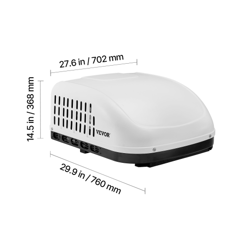 VEVOR 15000 BTU RV Air Conditioner, Non-Ducted Rooftop RV AC, 65 dB Quiet Design, Highly Fit Air-conditioning Unit for Replacing Old Damaged Units,