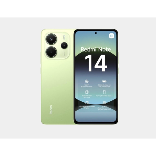 Xiaomi Redmi Note 14 4G 128GB ROM 6GB RAM Dual SIM GSM Unlocked - Lime Green