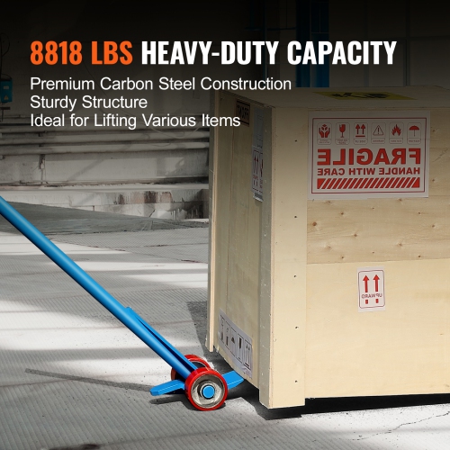 VEVOR 8818 lbs Capacity Pallet Buster, 60-Inch Handle, Q235 Carbon Steel, Heavy Duty Deck Wrecker Demolition Wood Pallet Tool Breaker Pry Bar Puller