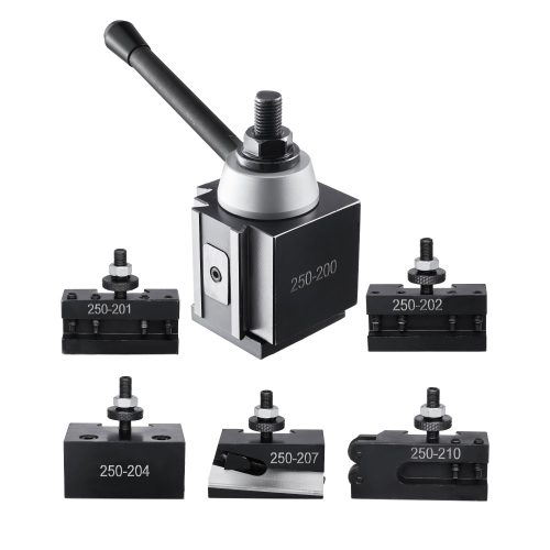 VEVOR  6 PCs Quick Change Tool Post Set, Includes Lathe Tool Holders, Wedge Type Tool Post w Turning Tool Holder Accessories, for Mini Lathe & Metal