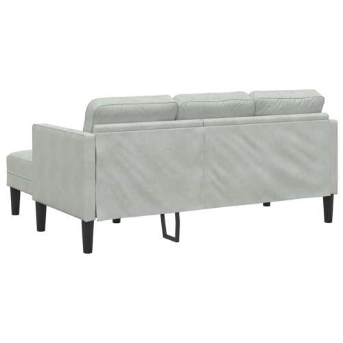 vidaXL Sofa Set 2 pcs Light grey 173 x 131 x 67 cm Velvet
