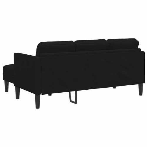 vidaXL Sofa Set 2 pcs Black 173 x 131 x 67 cm Velvet