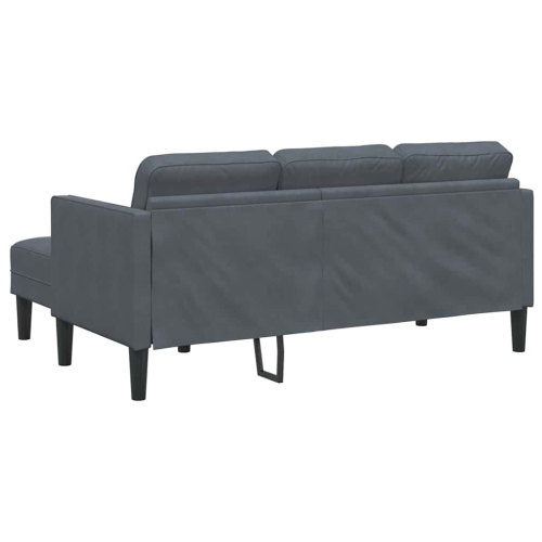 vidaXL Sofa Set 2 pcs Dark grey 173 x 131 x 67 cm Velvet
