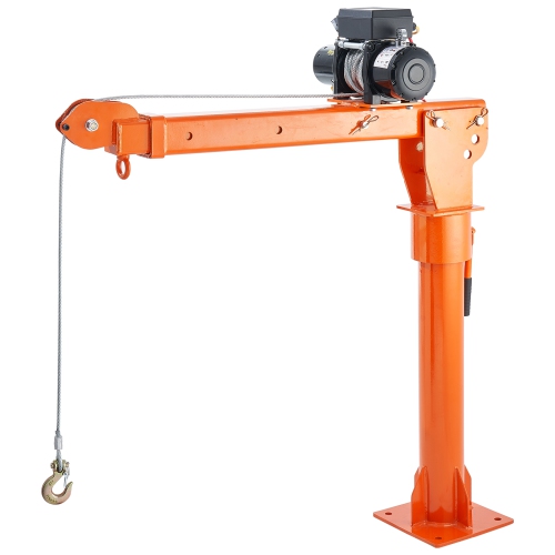 VEVOR 2200 lbs Electric Pickup Truck Crane, Folding Truck-Mounted Bed Crane with Electric Winch 6000 lbs, Steel Pickup Truck Jib Crane Hoist 360°